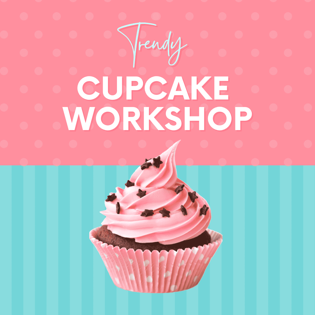 Cupcake Workshop Template in Pastel Tones