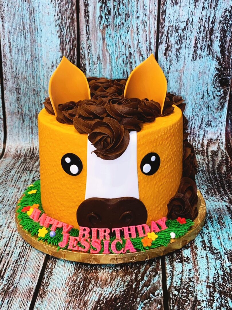 A house birthday cake for Jessica
