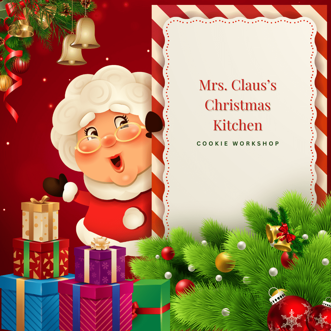 Red & White Modern Mrs Claus Cartoon Merry Christmas Instagram Post